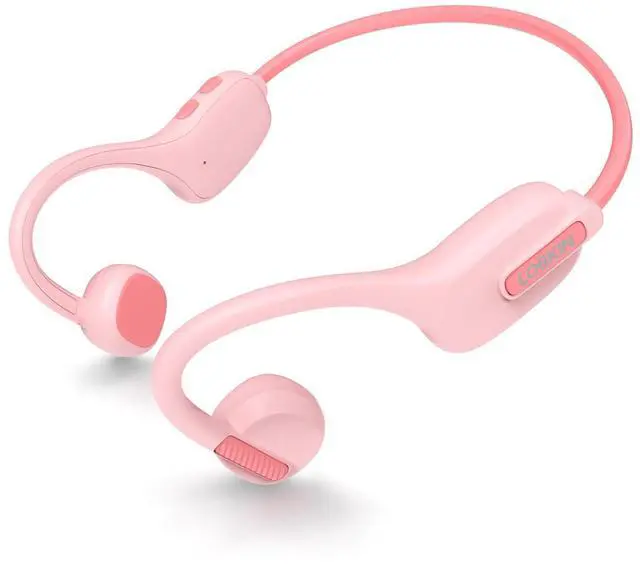 Alt view image 2 of 5 - LOBKIN Kid Open Ear Headphone Pink and Over Ear Headphone Pink
