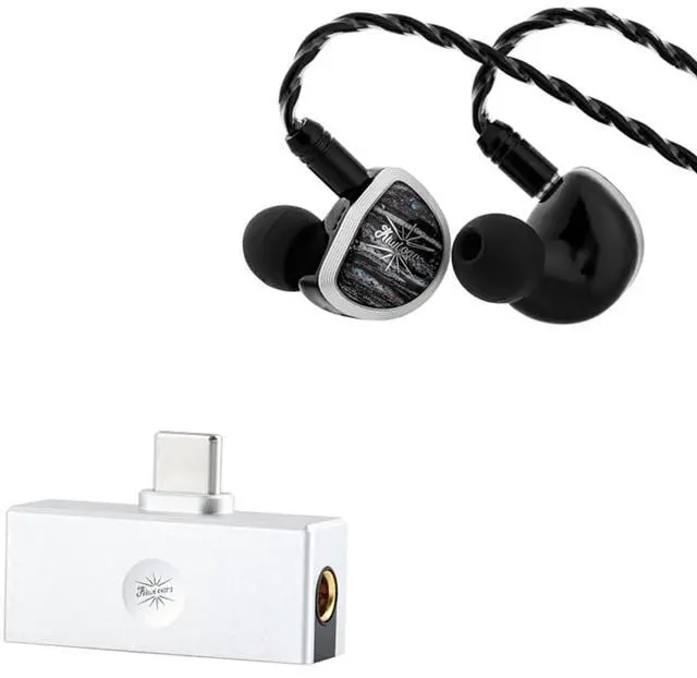 Main image of Linsoul Kiwi Ears Aether in Ear Monitor, 15.3mm Large Planar Driver IEM Earphone Kiwi Ears Allegro Mini Portable IEM DAC, in Ear Monitor Amplifier