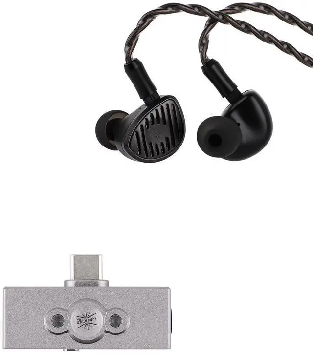 Main image of Linsoul Kiwi Ears Septet in Ear Monitor, 1DD + 4BA + 1 Planar + 1 PZT Quadbrid IEM Earphones, HiFi Wired Earbuds + Kiwi Ears Allegro Mini Portable IEM DAC