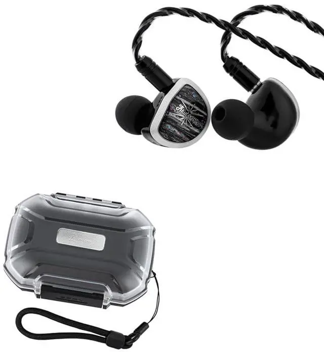 Main image of Linsoul Kiwi Ears Aether in Ear Monitor, 15.3mm Large Planar Driver IEM Earphone LC02 in Ear Monitor Case, Portable Earbud Hard Case