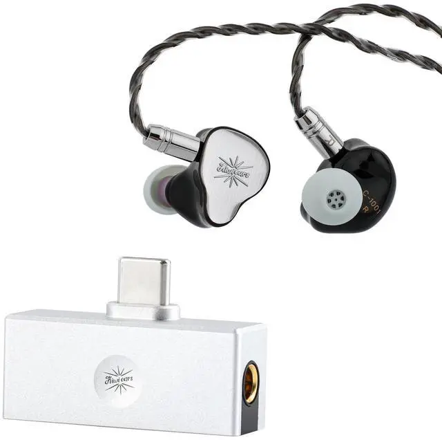 Main image of Linsoul Kiwi Ears KE4 in Ear Monitor, 2DD+2BA Hybrid Earphone & Kiwi Ears Allegro Mini Portable IEM DAC, in Ear Monitor Amplifier