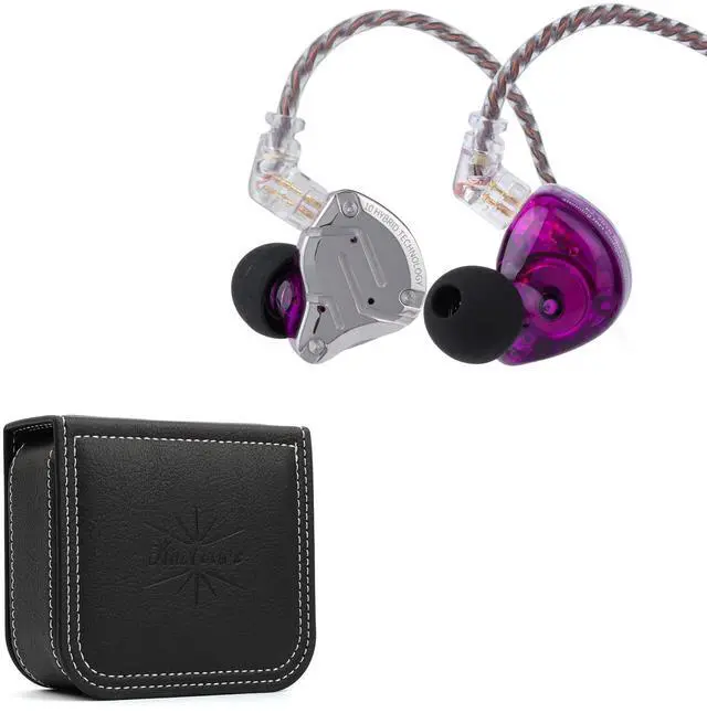Main image of Linsoul KZ ZS10 Pro 4BA+1DD 5 Driver in-Ear HiFi Metal Earphones (with Mic) Kiwi Ears Earbud Case, Portable Earphone Carrying Case