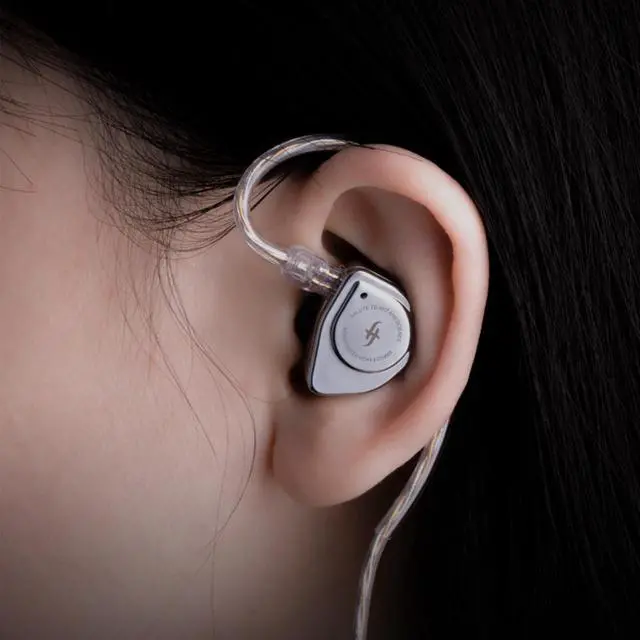 Alt view image 4 of 5 - Linsoul SIMGOT EW200 10mm SCP Diaphragm Dynamic Driver in-Ear Earphones (EW200 with Mic) + Tripowin Grace Silver-Plated Oxygen Free Copper OFC in Ear Earphone Cable