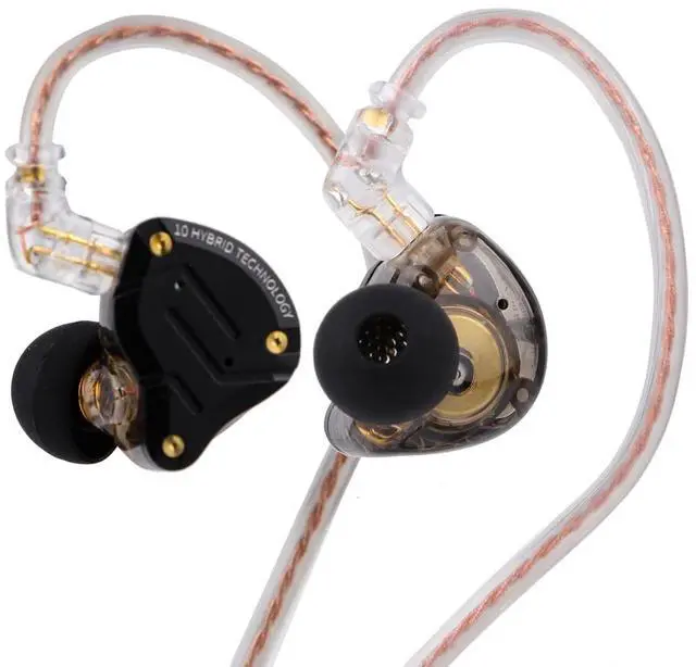 Alt view image 2 of 5 - Linsoul KZ ZS10 Pro, 4BA+1DD 5 Driver in Ear Monitor(Without Mic, Dark Black) Kiwi Ears Allegro Pro Upgraded IEM Earphone DAC/AMP