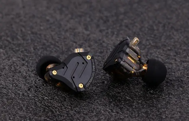 Alt view image 4 of 5 - Linsoul KZ ZS10 Pro, 4BA+1DD 5 Driver in Ear Monitor(Without Mic, Dark Black) Kiwi Ears Allegro Pro Upgraded IEM Earphone DAC/AMP