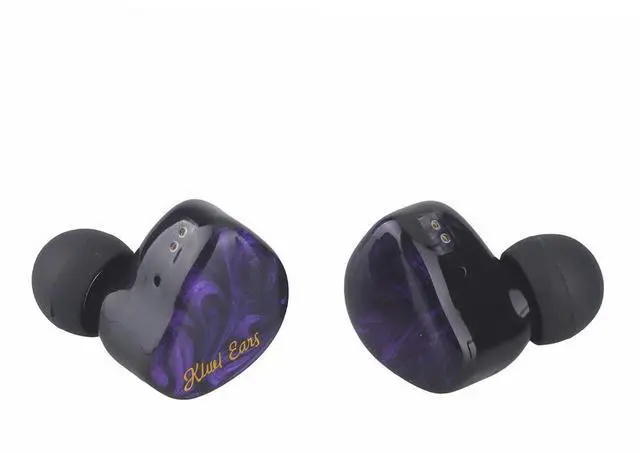 Alt view image 2 of 5 - Linsoul Kiwi Ears Cadenza in Ear Minitor (Purple) + Kiwi Ears Flex Earbud Tips