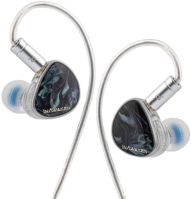 Alt view image 2 of 5 - Linsoul INAWAKEN Dawn Ms in Ear Monitor,11.2mm Dynamic Driver IEM,Wired Gaming Earbuds & Tripowin Zonie 16 Core Silver Plated IEM Cable, SPC Earphone Cable