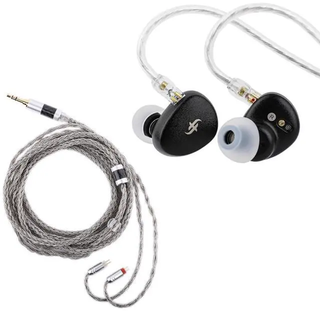 Main image of Linsoul SIMGOT EA500 DSP 10mm Dynamic Driver in Ear Monitor + Tripowin Zonie 16 Core Silver Plated IEM Cable