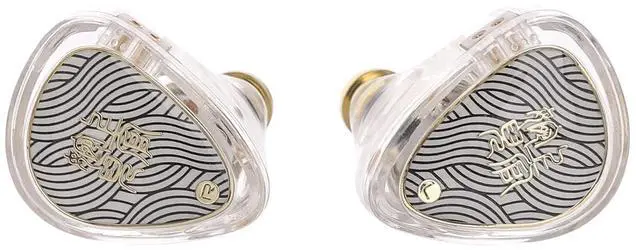 Alt view image 4 of 5 - Linsoul TANGZU Wan'er S.G II in Ear Monitor,HiFi Wired Earbuds(Clear White, 4.4mm) Kiwi Ears Flex Earbud Tips, Replacement Silicone IEM Tips