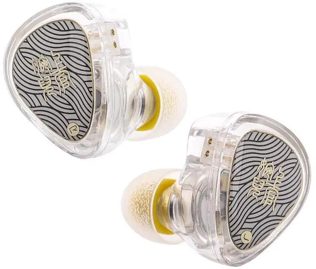 Alt view image 5 of 5 - Linsoul TANGZU Wan'er S.G II in Ear Monitor,HiFi Wired Earbuds(Clear White, 4.4mm) Kiwi Ears Flex Earbud Tips, Replacement Silicone IEM Tips