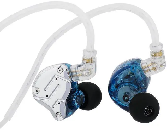 Alt view image 2 of 5 - Linsoul KZ ZS10 Pro, 4BA+1DD 5 Driver in Ear Monitor(Without Mic, Blue) + Tripowin Zonie 2m IEM Cable(Recessed 2Pin, Grey)
