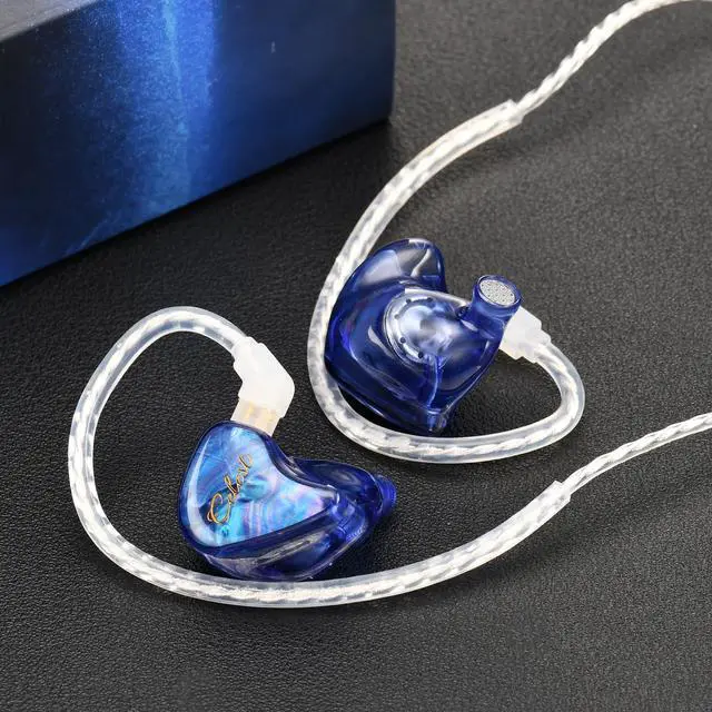 Alt view image 5 of 5 - QOA Celest WyvernQing 10mm LCP Driver in Ear Monitor Headphones, HiFi Wired Earbuds, Gaming Earbuds, IEM Earphones with Hand-Drawn Faceplate, Detachable Cable for Musicians Audiophile Singers DJ