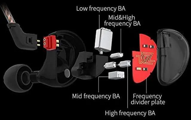 Alt view image 2 of 5 - kz as10 in Ear Monitor Earbuds Headphones+kbear st12 Plus IEM Cable