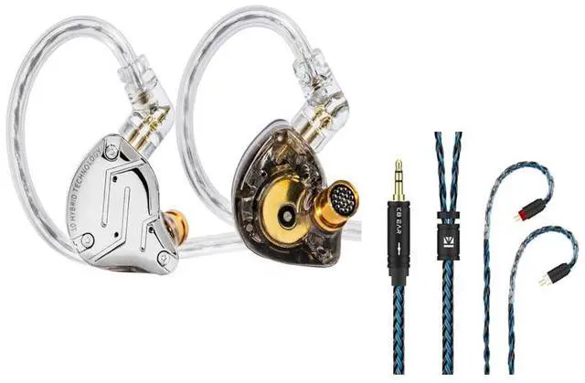 Main image of Gaming Earbuds IEM Headphone,KZ ZS10 PRO in Ear Monitor IEM Headphone+2M Long in Ear Monitor Earphone Cable,KBEAR ST16 Plus Headphone Cabke
