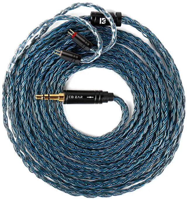 Main image of kbear st24 Plus 2.0 Long in Ear Monitor Cable and kz dqs Wired Headphones