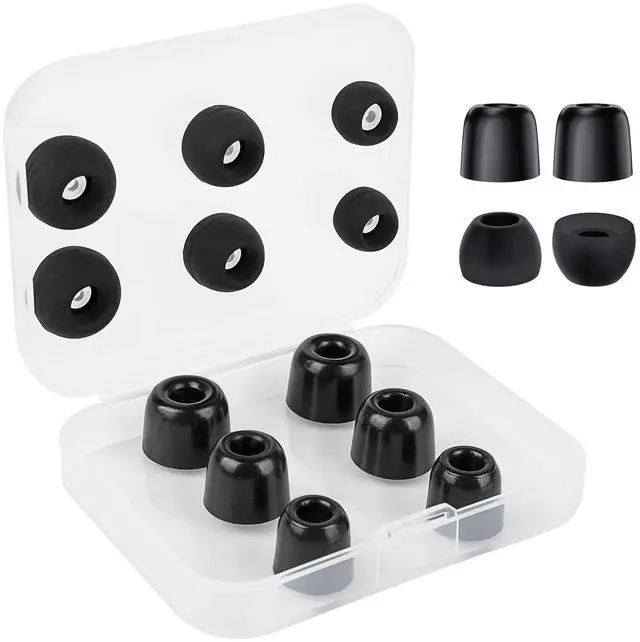 Main image of Kinboofi 6 Pairs kbear ft01 Silicon+Memory Foam Ear Tips and ccz dc02 in Ear Monitor Headphones