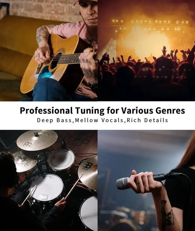 Alt view image 3 of 5 - Kinboofi CCZ Melody in Ear Monitors, Dynamic Hybrid Dual Driver in Ear Headphones +5 Pairs KBEAR 07 Ear Tips