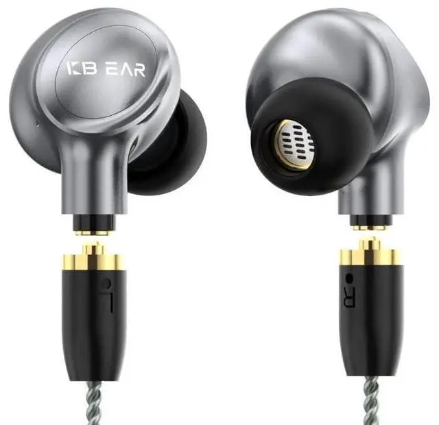 Alt view image 3 of 5 - keephifi in-Ear Earphone [KBEAR Ormosia] Wired HiFi IEM with 10mm DD+ Composite BA in Ear Earbud with MMCX Detachable Cable, Aluminum Alloy Cavity Headphone (Grey)