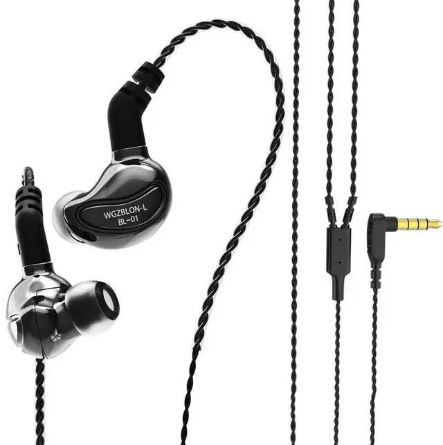 Main image of keephifi in-Ear Headphones BLON BL01 10mm Bio-Fiber Diaphragm Earphones for Powerful Sound, HiFi Bass Noise-canceling, No Latency Earbuds for Games, Music,Sports and Videos (no mic, Gun)