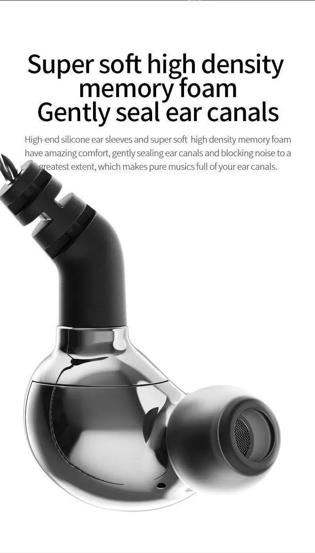 Alt view image 5 of 5 - keephifi in-Ear Headphones BLON BL01 10mm Bio-Fiber Diaphragm Earphones for Powerful Sound, HiFi Bass Noise-canceling, No Latency Earbuds for Games, Music,Sports and Videos (no mic, Gun)