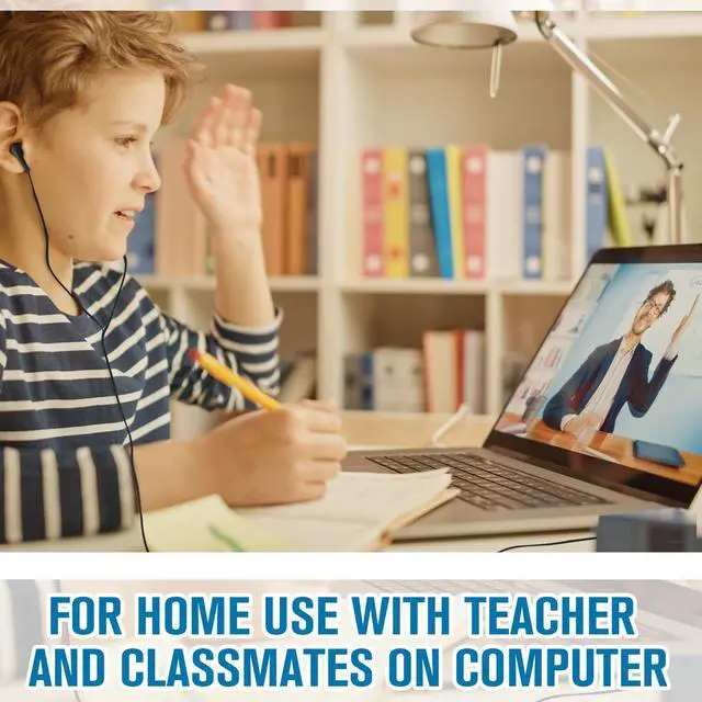 Alt view image 5 of 5 - Kanayu 100 Pack Bulk Earbuds for Kids Students Classroom Ear Buds Class Set Headphones Multipack School Earphones Individually Bagged, Operation Christmas Bulk Items(Black and White,Style 2)