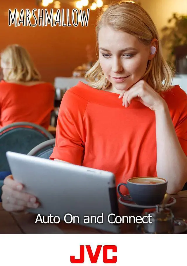 Alt view image 4 of 5 - JVC Truly Wireless Earbuds Headphones, Bluetooth 5.0, Water Resistance(Ipx5), Long Battery Life (4+10 Hours), Secure and Comfort Fit with Memory Foam Earpieces - HAA10TA (Blue)