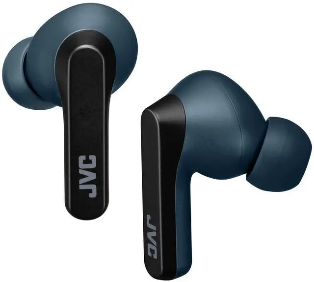 Main image of JVC RIPTIDZ True Wireless Headphones with Touch Sensor Operation, Single Ear use, IPX5, Bluetooth 5.1, Long Battery Life (up to 30 Hours) - HAA9TA (Blue), Small