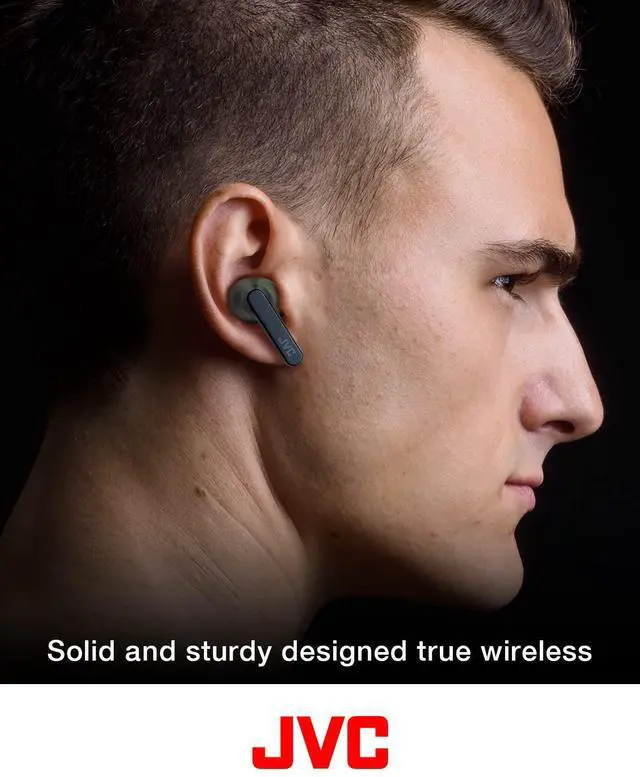 Alt view image 2 of 5 - JVC RIPTIDZ True Wireless Headphones with Touch Sensor Operation, Single Ear use, IPX5, Bluetooth 5.1, Long Battery Life (up to 30 Hours) - HAA9TA (Blue), Small