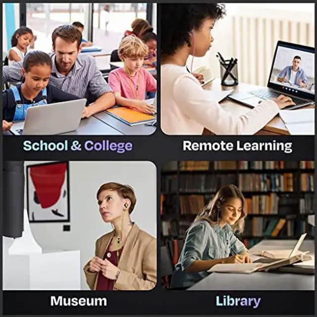 Alt view image 4 of 5 - JustJamz Pearl White Bulk Headphones 100 Pack  Wired Earbuds Bulk for Classroom, Schools, and Students  Disposable Ear Buds for Kids and Adults  3.5mm Jack, Comfortable Fit, Tangle-Free Design