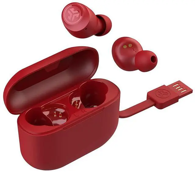 Alt view image 3 of 5 - JLab Go Air Pop True Wireless Earbuds, in Ear Headphones, Bluetooth Earphones, Ear Buds with 32H Playtime, Bluetooth Earbuds with Microphone, USB Charging Case, Dual Connect, EQ3 Sound, Rose