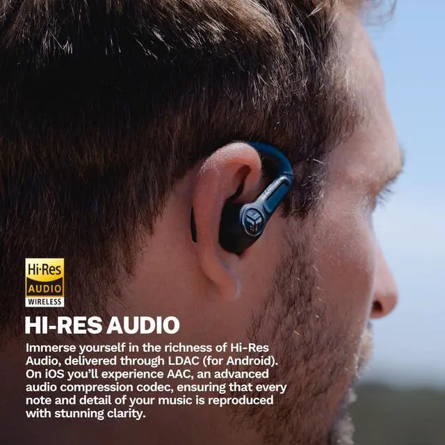 Alt view image 3 of 5 - JLab Epic Air Sport ANC 3 True Wireless Bluetooth Earbuds for Active Workout, Hybrid Dual Drivers for Premium Sound, Hi-Res Audio, Spatial Audio, AAC, Sweatproof, 12+ Hours Playtime, Google Fast Pair