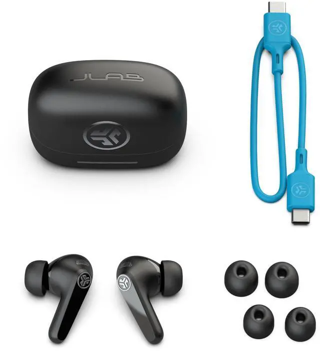 Alt view image 5 of 5 - JLab JBuds Pods ANC True Wireless Bluetooth Earbuds - Black