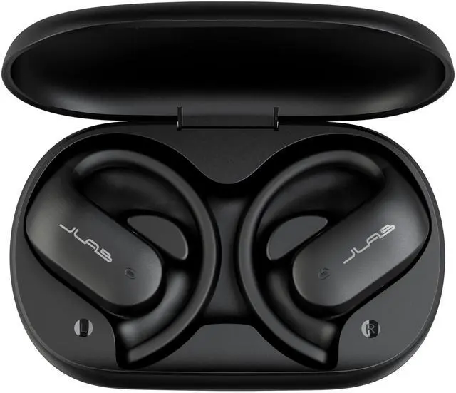 Alt view image 3 of 4 - JLab JBuds Open Sport Earbuds, Black, Ear Hook Design for Workout Fitness, Wireless Open-Ear Audio Freedom, Safe Listening, Bluetooth Multipoint, Customize with The App