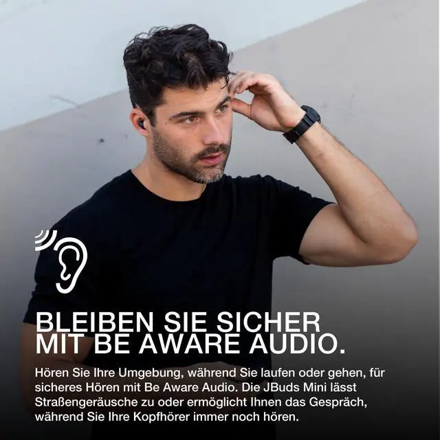 Alt view image 4 of 5 - JLab JBuds MiniTrue Wireless Earbuds