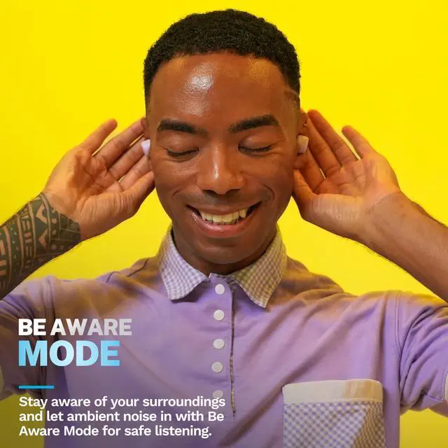 Alt view image 4 of 5 - JLab Go Air Pop+ True Wireless Bluetooth Earbuds in Lilac Plus Cloud Foam Mnemonic Earbud Tips