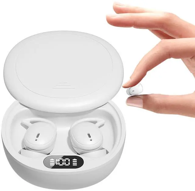 Main image of Wireless Small Mini Invisible Comfortable Earbuds Wireless Bluetooth Noise Cancelling in Ear Soft Headphones for Small Ear Canals Bluetooth Mini Hidden Sleep Ear Buds for iPhone Android Work Sleeping