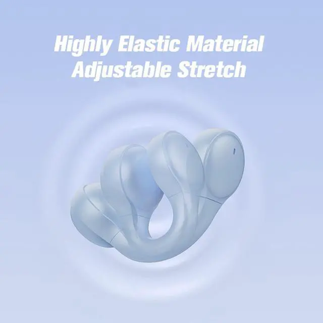 Alt view image 5 of 5 - Clip On Open Ear Earbuds Wireless Bluetooth Small Earclip Outer Ear Clip Kids Air Bone Conduction Headphones Open Ear Ear Buds That Don't Go in Ear Air Bone Conducting Earphones Headset Speaker