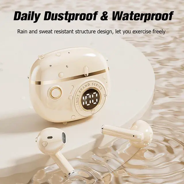 Alt view image 3 of 5 - Cute Kids Earbuds Child Blue Tooth Ear Buds for Kids Girls for School with Case, TWS True Wireless Earbuds Bluetooth Headphones Wireless Earphones for iPhone Android Phones Small Ear Canals Women