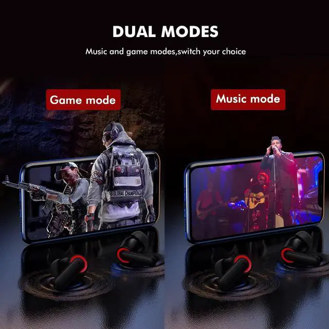 Alt view image 4 of 5 - Bluetooth 5.3 Headphones for iPhone 16 Pro Max 15 14 13 Samsung Z Fold 5 Flip 6, Wireless Earbuds Stereo Sound Noise-canceling in-Ear Earphones Mic for iPad Galaxy S24 Ultra S23 S22 S21 S20 Pixel 8 7