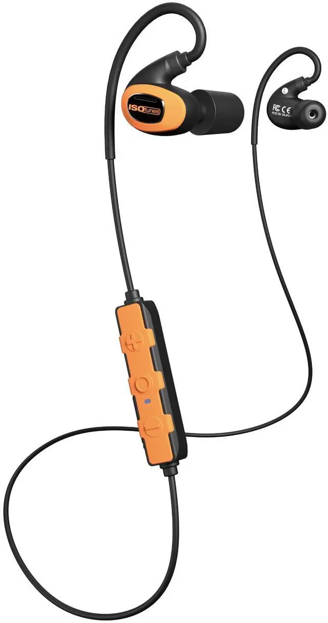 Main image of ISOtunes PRO 3.0: Bluetooth Hearing Protection Earbuds, 27 dB NRR, IP67 Water and Dust Proof, 20 Hour Battery Life, High Fidelity Audio Performance (Safety Orange)