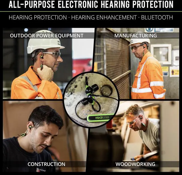 Alt view image 5 of 5 - ISOtunes PRO Aware 2.0: Bluetooth Hearing Protection Earbuds with Audio Passthrough for Situational Awareness, IP67 Water and Dust Proof, 26 dB NRR Rating, 15 Hour Battery, High Fidelity Audio