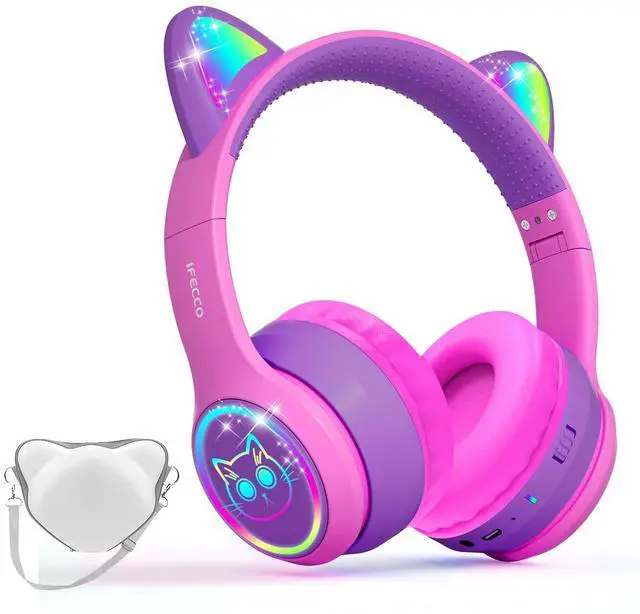 Alt view image 2 of 5 - IFECCO Wireless Kids Headphones and Kids Open Ear Headphones