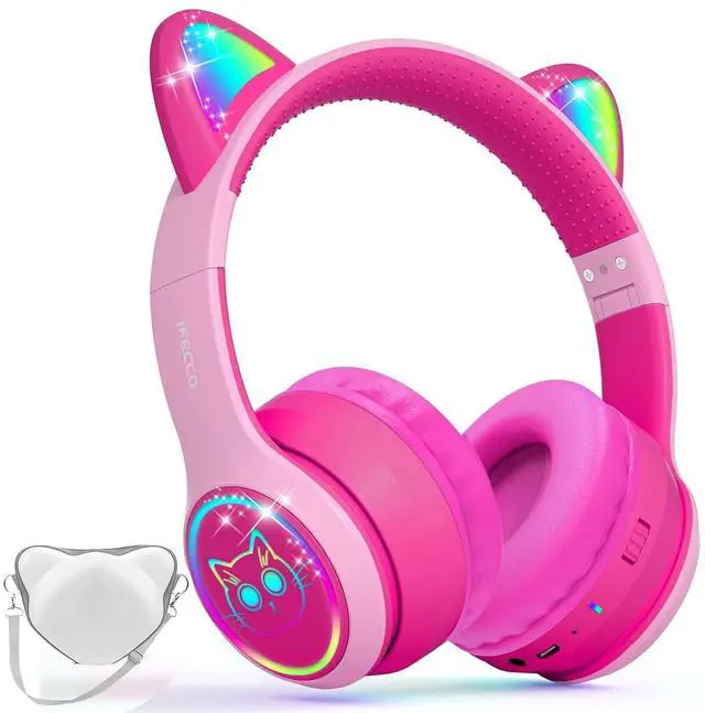 Alt view image 2 of 5 - IFECCO Kids Bluetooth Headphones and Kids Open Ear Headphones