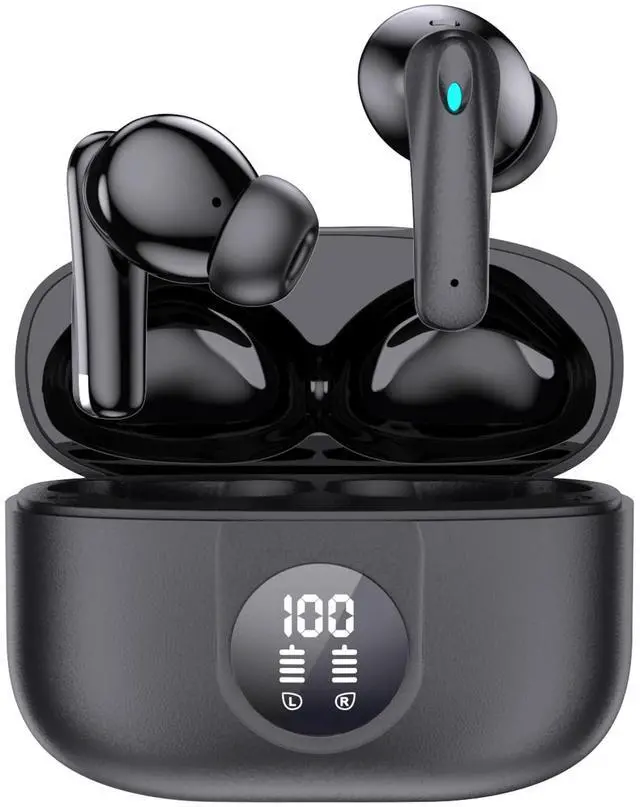 Main image of HomeSpot True Wireless Earbuds, Active Noise Cancellation Bluetooth 5.3 TWS with 4 ENC mic, Charging Case with Battery Level Indication, Low Latency 30 Hrs Playback time