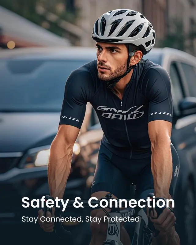 Alt view image 4 of 4 - HIFI WALKER Bone Conduction Headphones Waterproof Swimming Headset, Wireless Bluetooth 5.3, IPX8 with Built-in 32GB MP3 Player, Sport Headphones for Running, Cycling, Workouts, and Driving