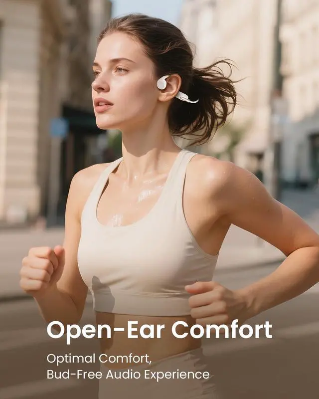 Alt view image 3 of 5 - HIFI WALKER Bone Conduction Headphones Waterproof Swimming Headset, Wireless Bluetooth 5.3, IPX8 with Built-in 32GB MP3 Player, Sport Headphones for Running Cycling Workouts Driving