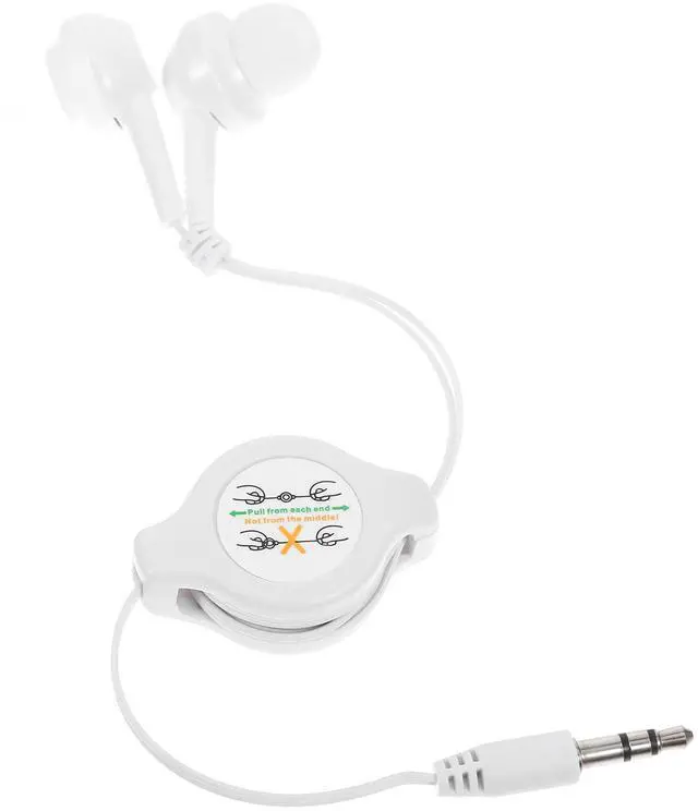 Alt view image 5 of 5 - Hemobllo Retractable Earphones - 3 Pcs Wired in Ear Headphones 3.5mm Jack Stereo Earbuds for Phones Laptops