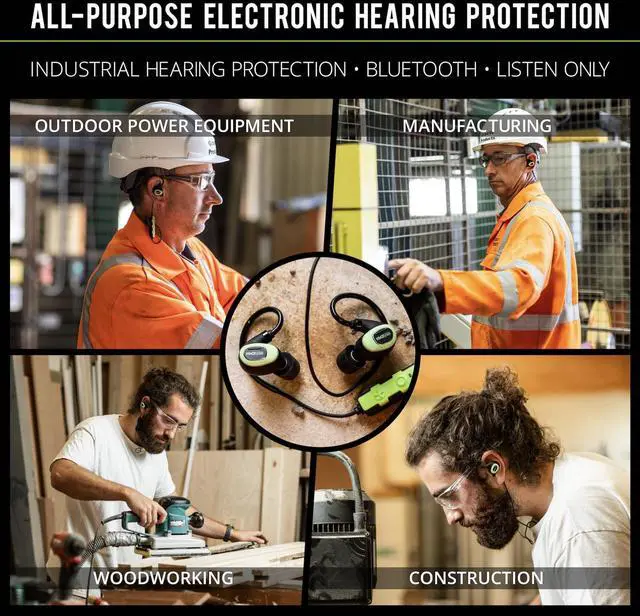 Alt view image 3 of 5 - ISOtunes PRO 3.0 Industrial Listen Only Earbuds: Bluetooth 5.4 Earplug Headphones with 27dB Noise Reduction Rating, 20 Hour Battery, 82 dB Volume Limit, OSHA Compliant Hearing Protection