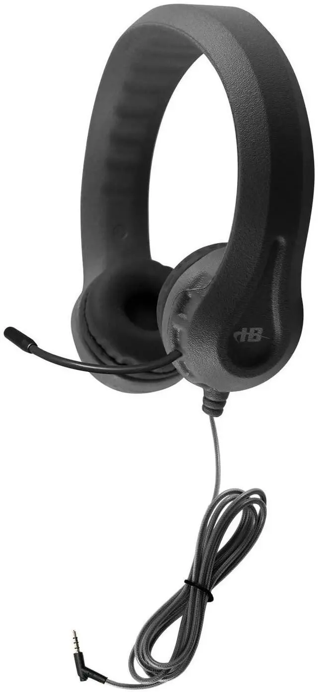 Main image of HamiltonBuhl Kid's Flex-Phones TRRS Headset with Gooseneck Microphone, Black