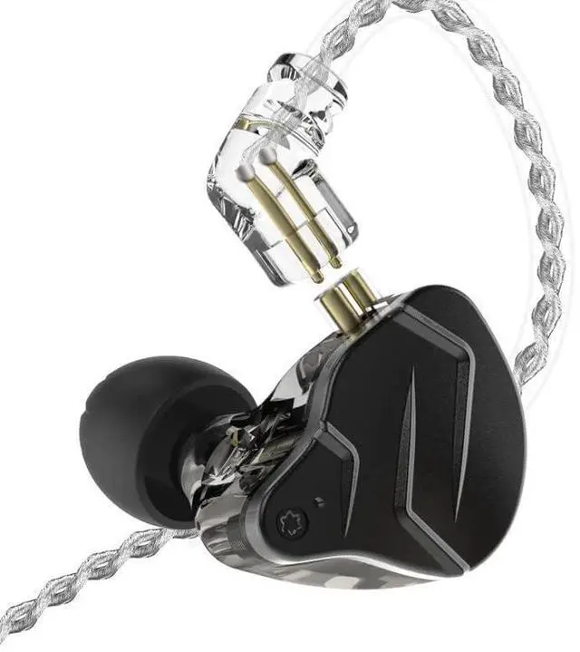 Alt view image 3 of 5 - KZ ZSN PRO X Wired Earbuds, in-Ear Monitor Headphones with Dual Driver-Clear Sound and Ergonomic Custom-Fit Earpieces (S/M/L),Gaming Earbuds,3.5mm Jack for Phones Computer Laptops (Black Without Mic)